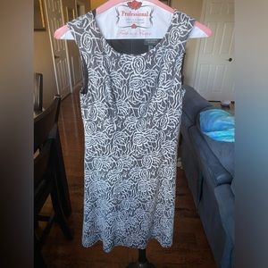 Black/grey pattern dress
